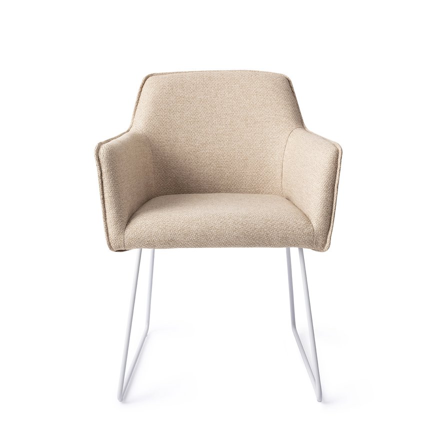 Hofu Wild Walnut Eetkamerstoel Slide White