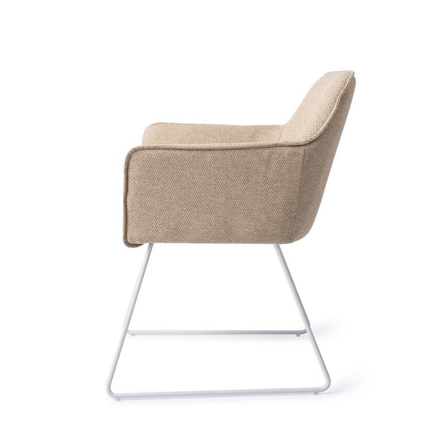 Hofu Wild Walnut Eetkamerstoel Slide White