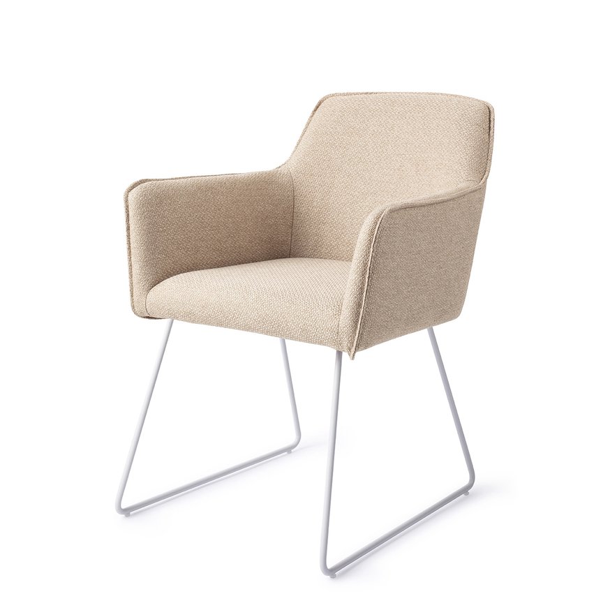 Hofu Wild Walnut Eetkamerstoel Slide White