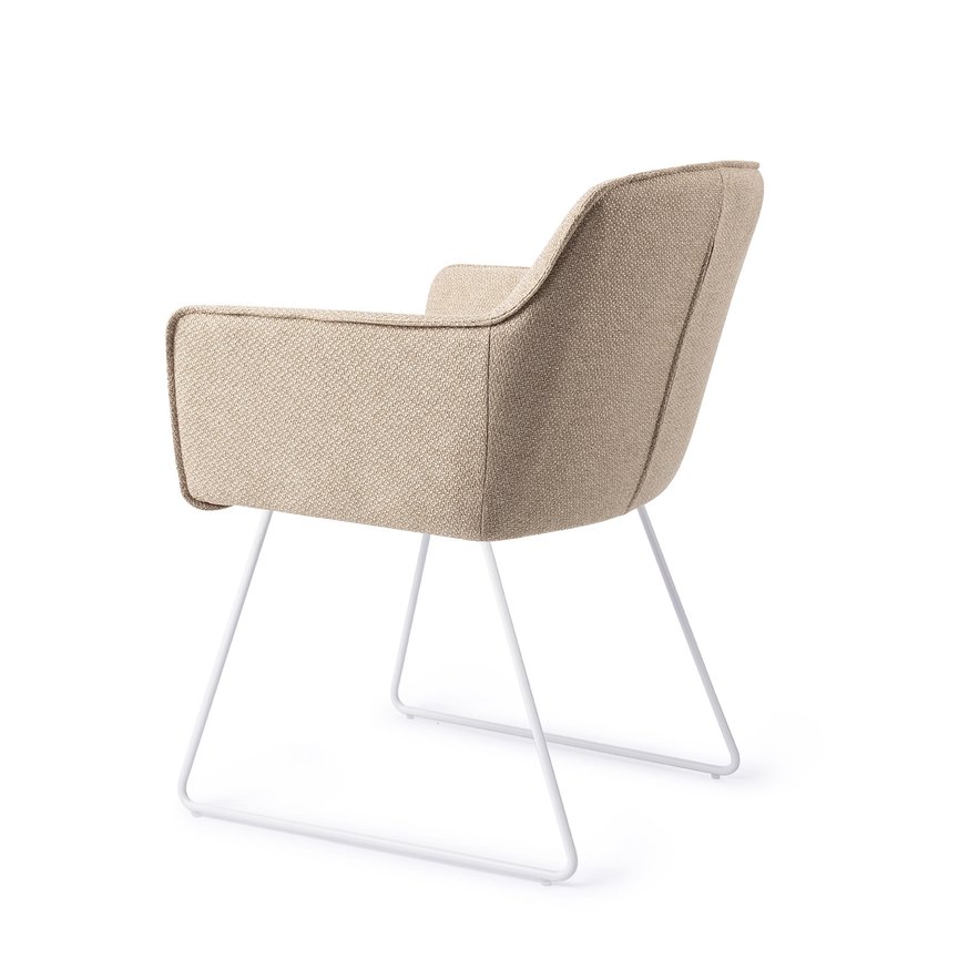 Hofu Wild Walnut Eetkamerstoel Slide White