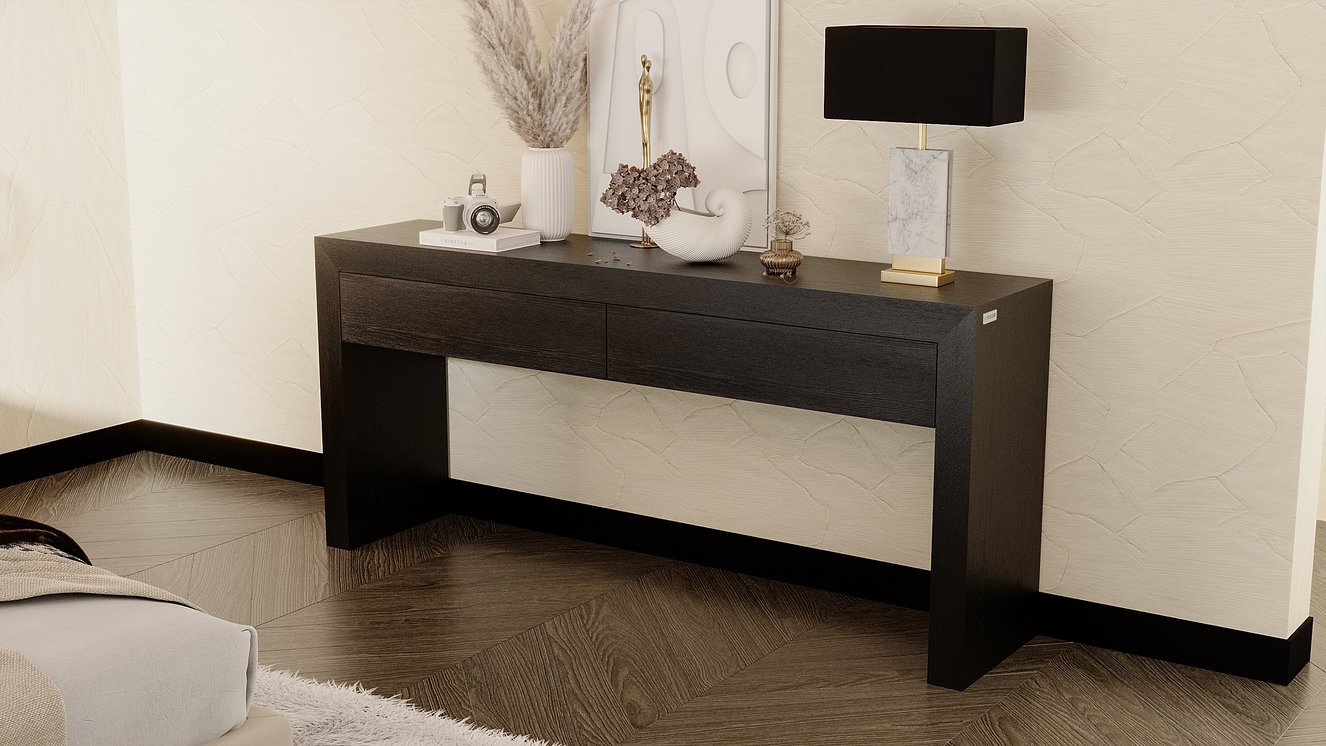 Bezos Sidetable 2-lades Rechthoekig Eiken