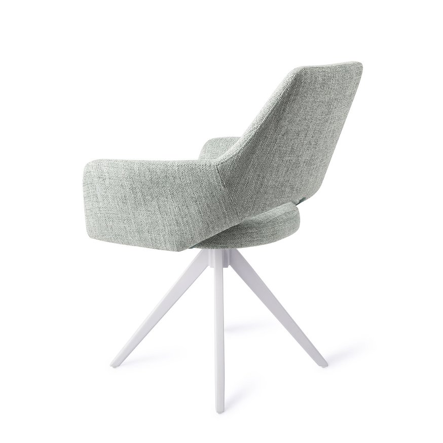 Yanai Soft Sage Eetkamerstoel Turn White