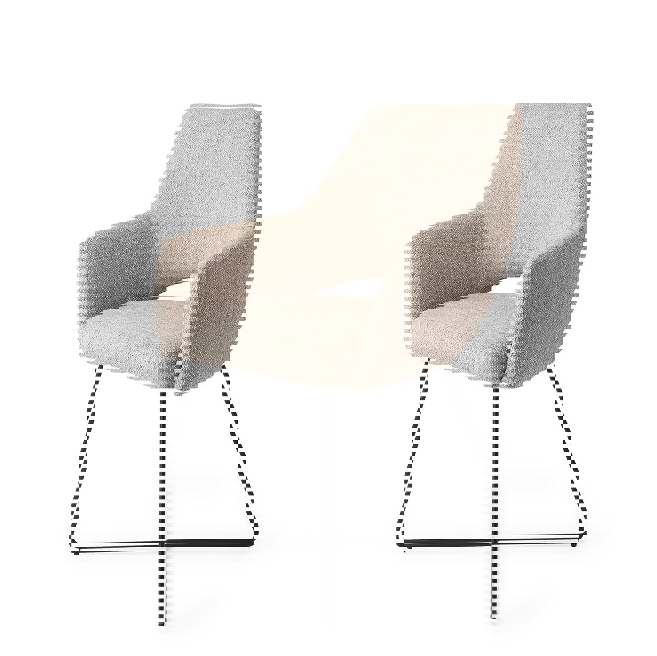 Yanai Biscuit Beach Eetkamerstoel Cross Black