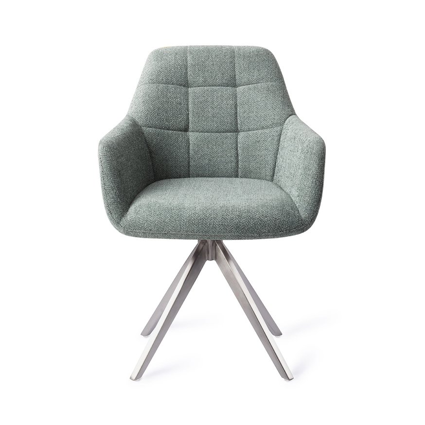 Noto Real Teal Eetkamerstoel Turn Steel