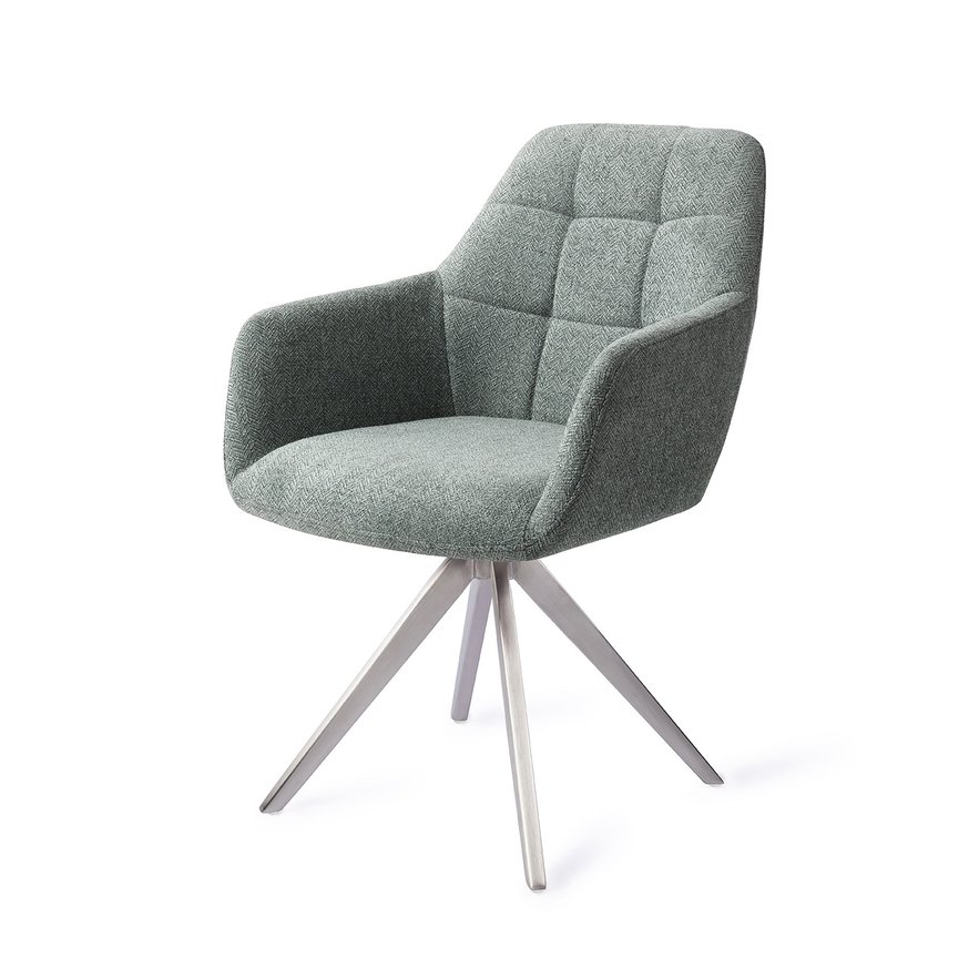 Noto Real Teal Eetkamerstoel Turn Steel