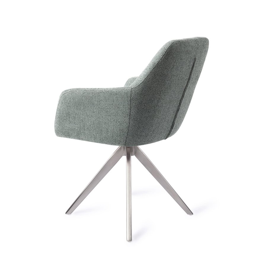 Noto Real Teal Eetkamerstoel Turn Steel