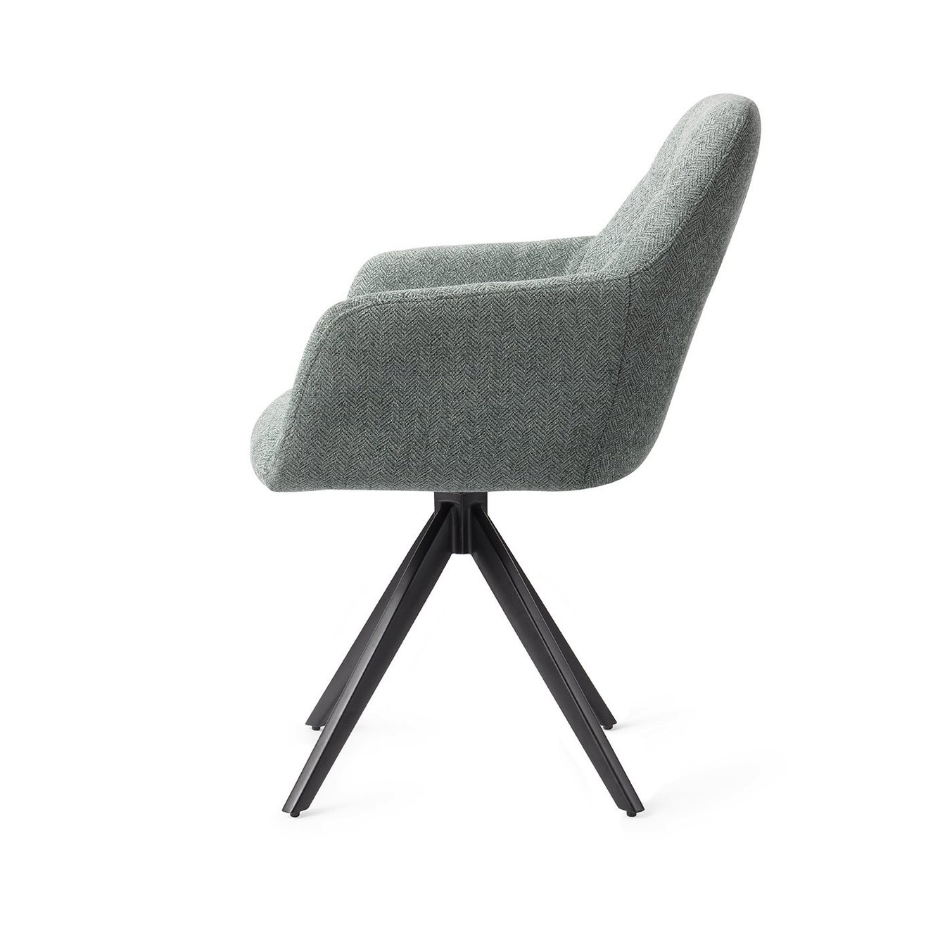 Noto Real Teal Eetkamerstoel Turn Black