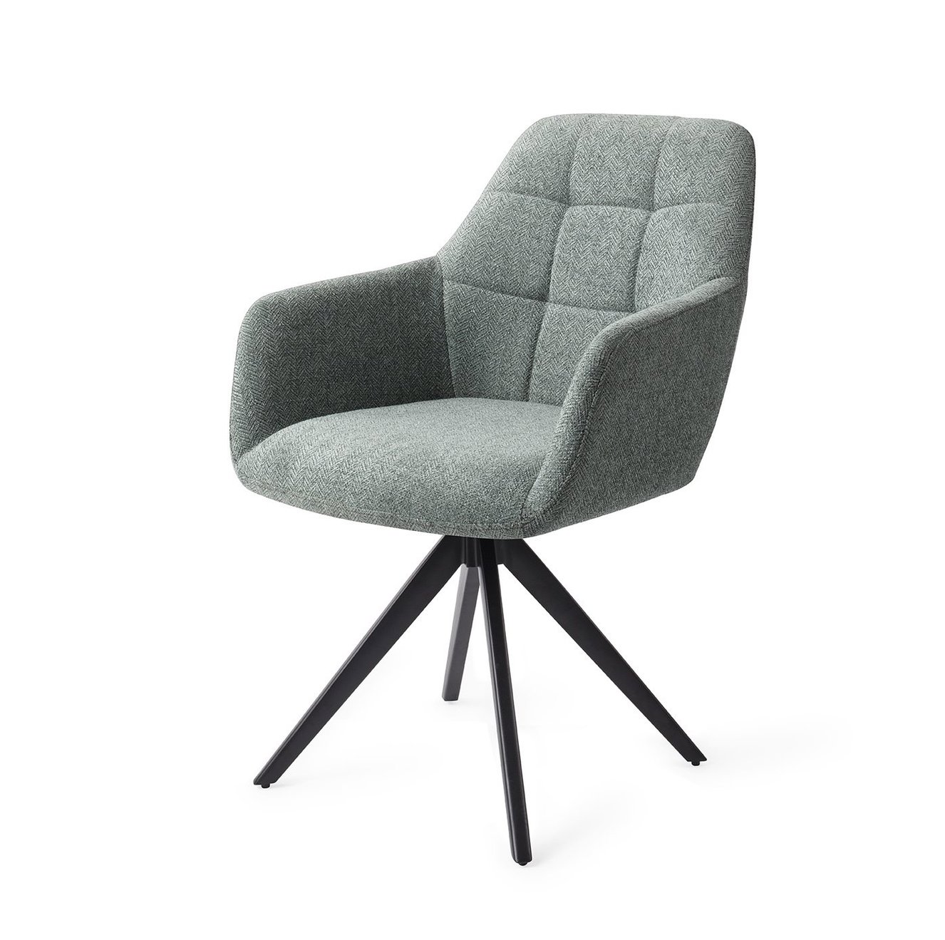 Noto Real Teal Eetkamerstoel Turn Black
