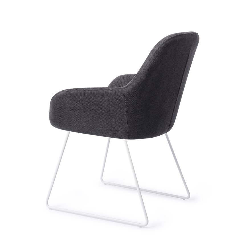 Kushi BlackOut Eetkamerstoel Slide White