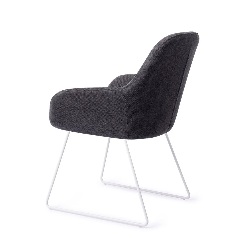Kushi BlackOut Eetkamerstoel Slide White