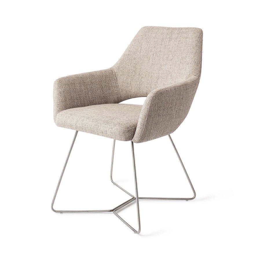Yanai Biscuit Beach Eetkamerstoel Beehive Steel