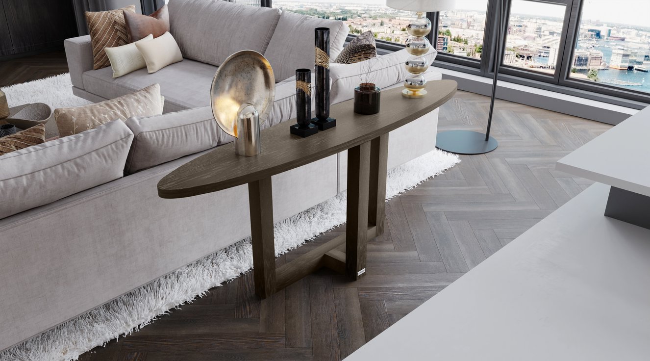 Tiago Sidetable Ovaal Eiken