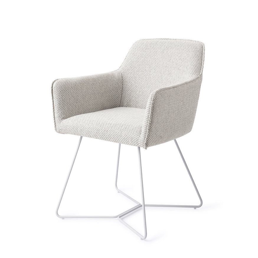 Hofu Checkers Charm Eetkamerstoel Beehive White