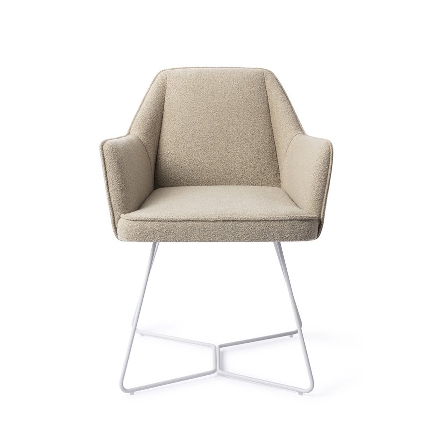 Tome Great Greige Eetkamerstoel Beehive White