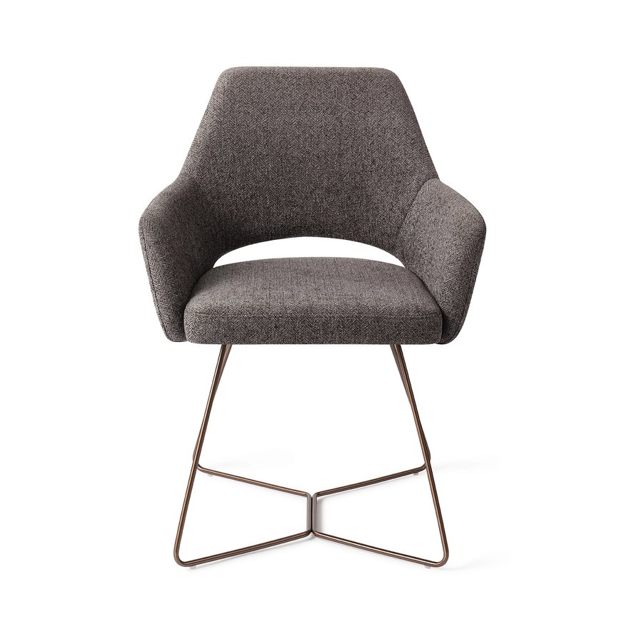Yanai Amazing Grey Eetkamerstoel Beehive Rose