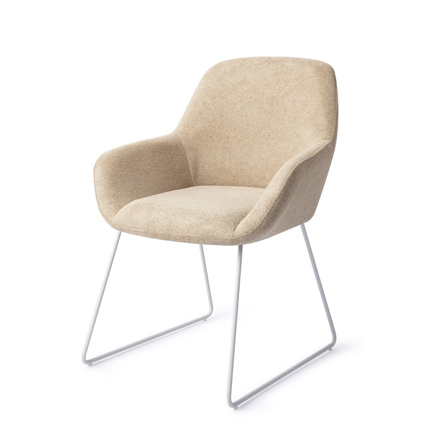 Kushi Desert Dunes Eetkamerstoel Slide White