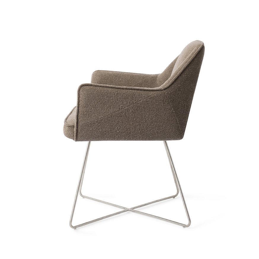 Tome Idaho Potato Eetkamerstoel Cross Steel