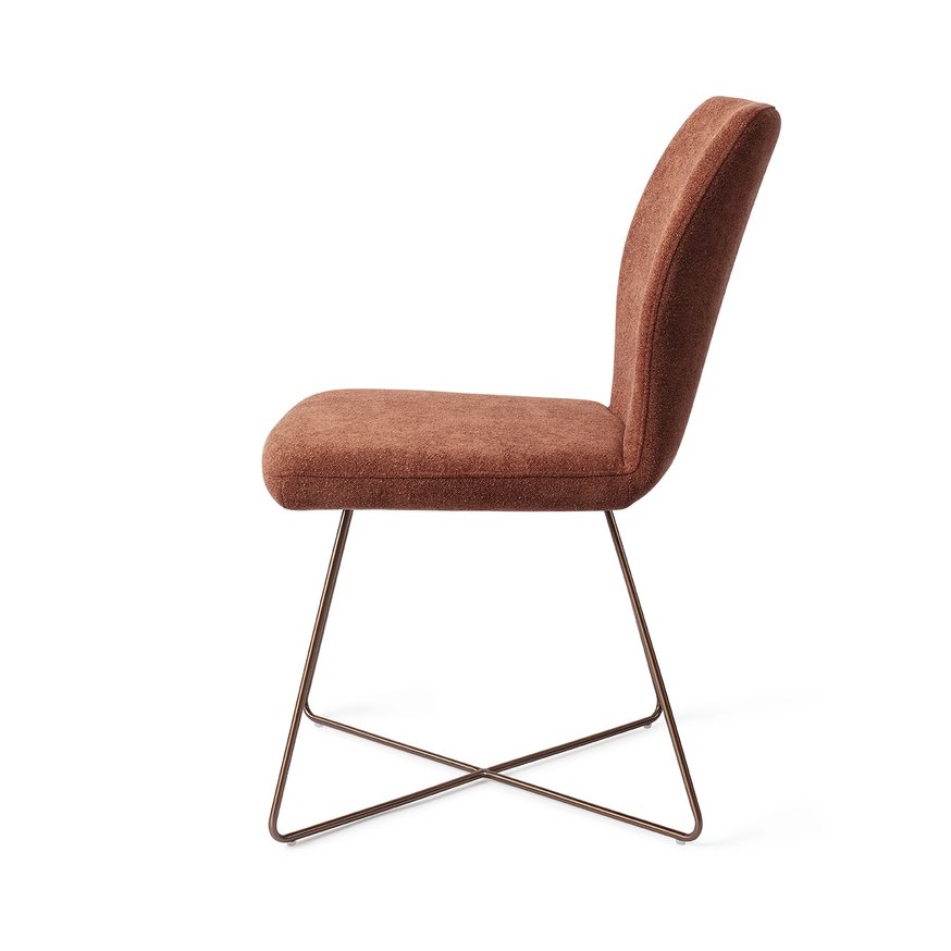 Ikata Cosy Copper Eetkamerstoel Cross Rose
