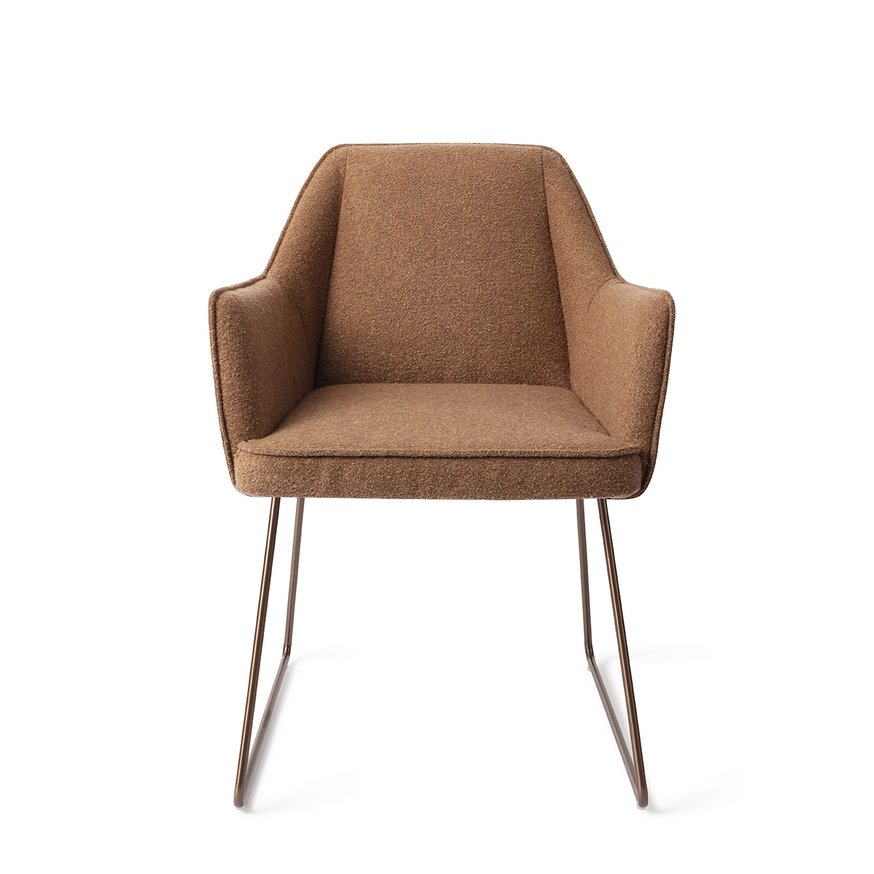 Tome Cinnamon Bun Eetkamerstoel Slide Rose