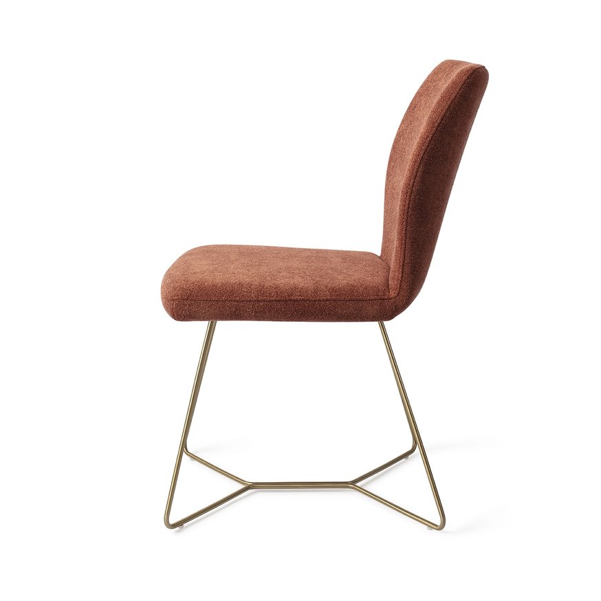 Ikata Cosy Copper Eetkamerstoel Beehive Gold