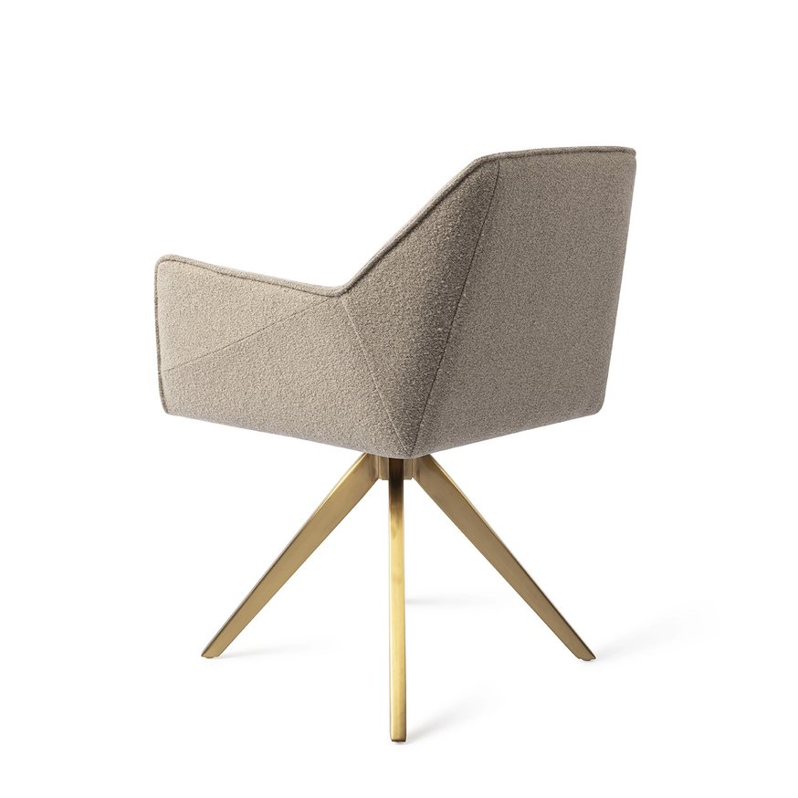 Tome Great Greige Eetkamerstoel Turn Gold