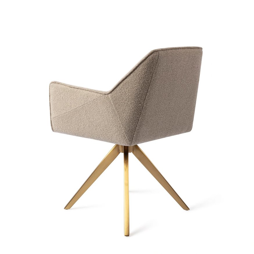 Tome Great Greige Eetkamerstoel Turn Gold