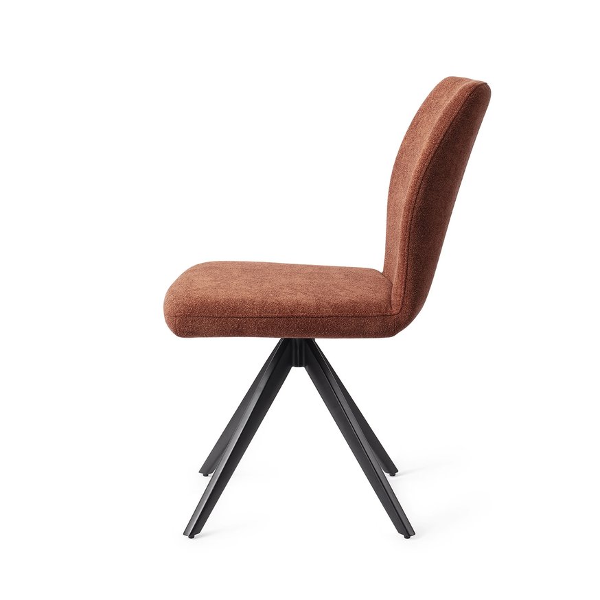 Ikata Cosy Copper Eetkamerstoel Turn Black