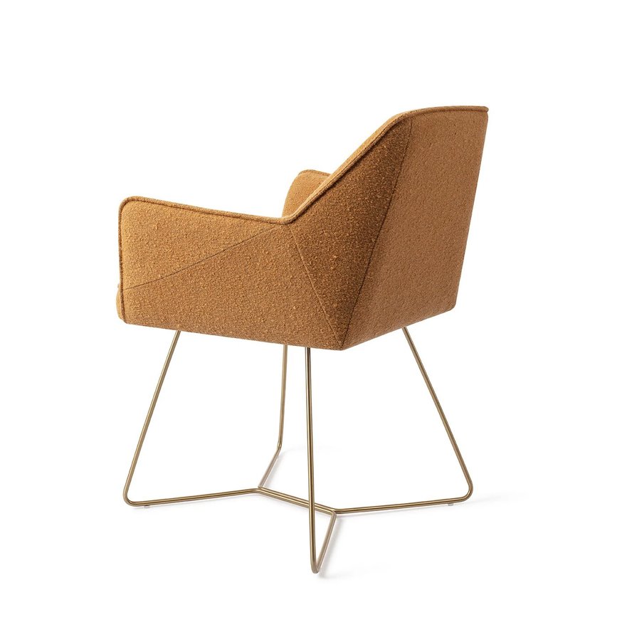 Tome Masai Giraffe Eetkamerstoel Beehive Gold