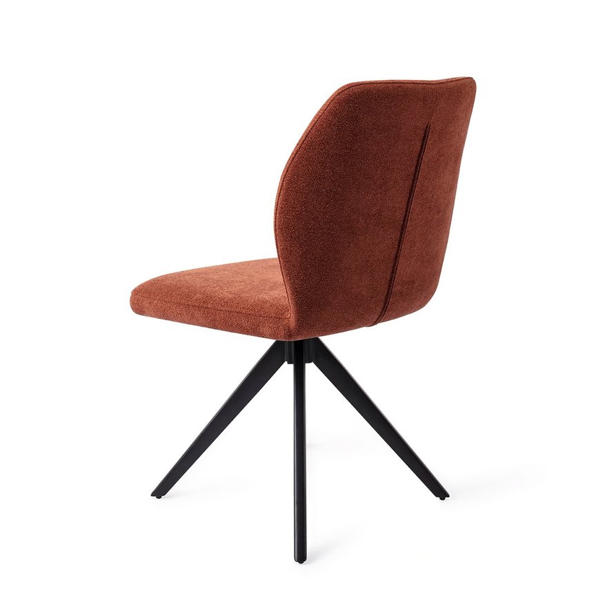 Ikata Cosy Copper Eetkamerstoel Turn Black