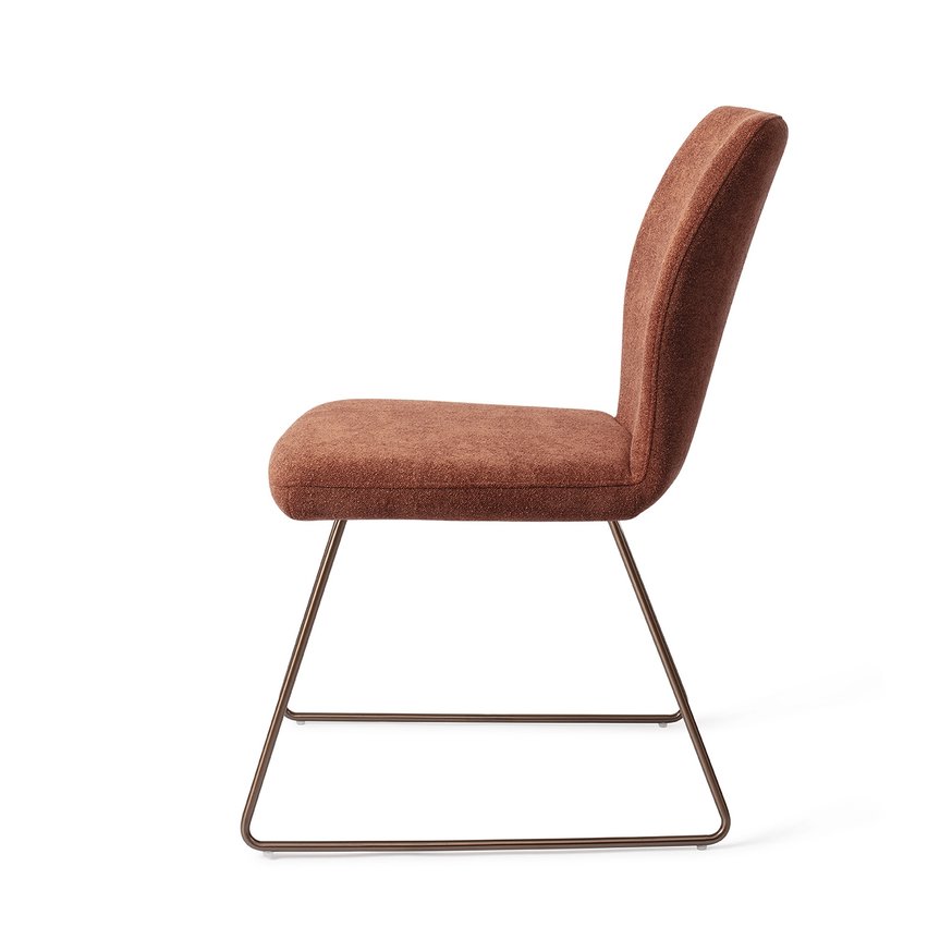 Ikata Cosy Copper Eetkamerstoel Slide Rose