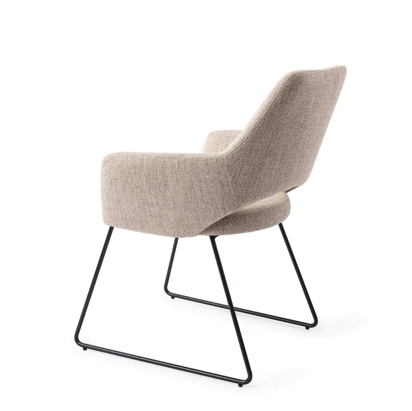 Yanai Biscuit Beach Eetkamerstoel Slide Black