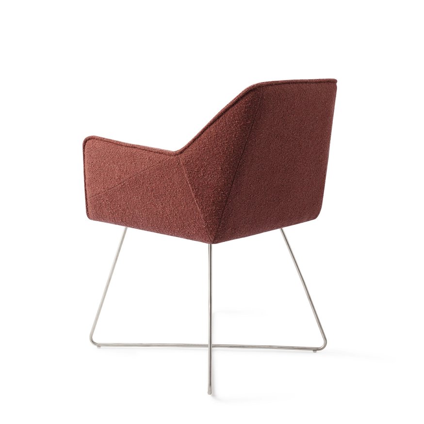 Tome Shabby Saffron Eetkamerstoel Cross Steel