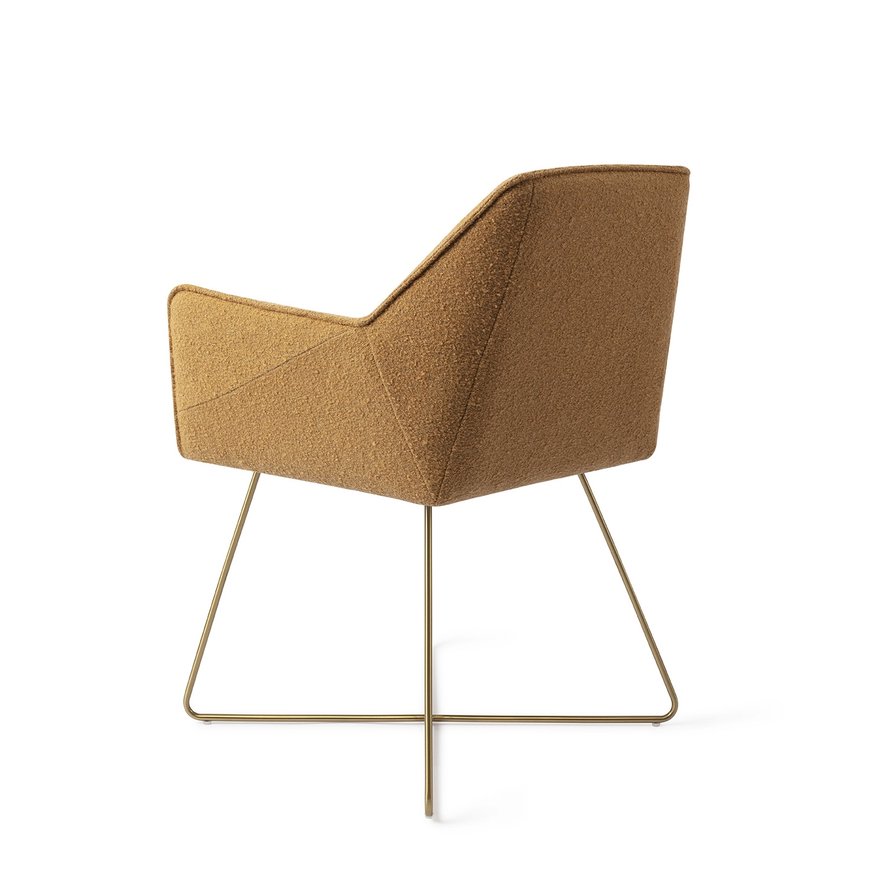 Tome Masai Giraffe Eetkamerstoel Cross Gold