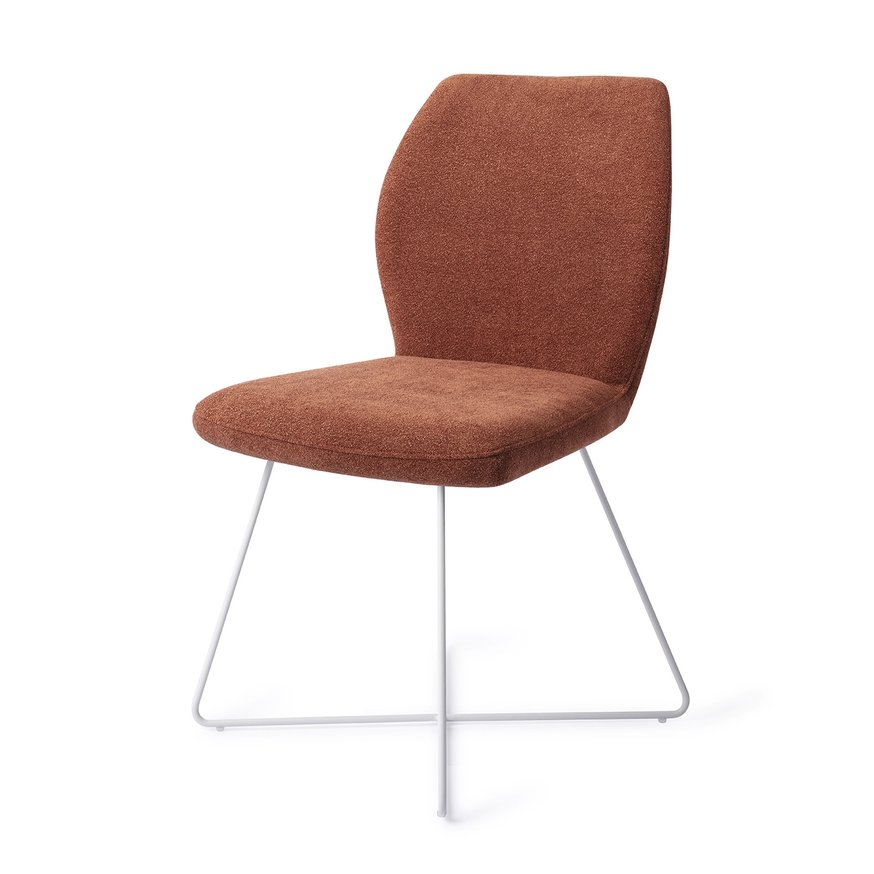 Ikata Cosy Copper Eetkamerstoel Cross White