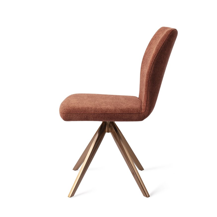 Ikata Cosy Copper Eetkamerstoel Turn Rose