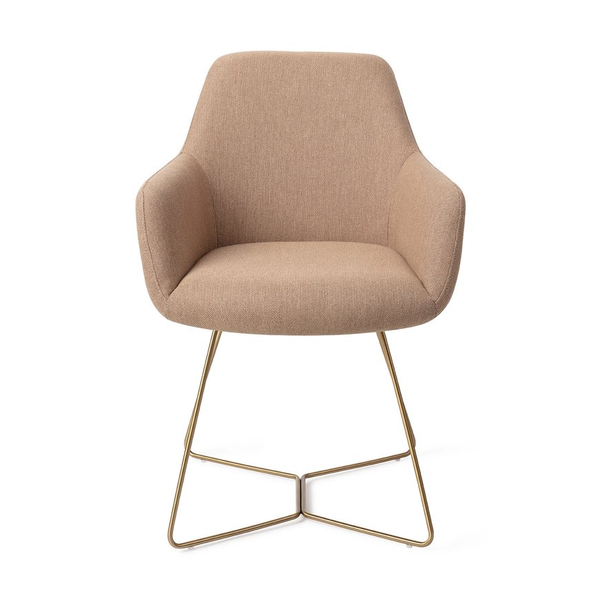 Hiroo Whisper Wheat Eetkamerstoel Beehive Gold