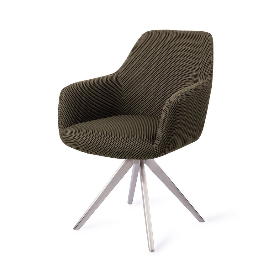 Hiroo Jungle Jewel Eetkamerstoel Turn Steel