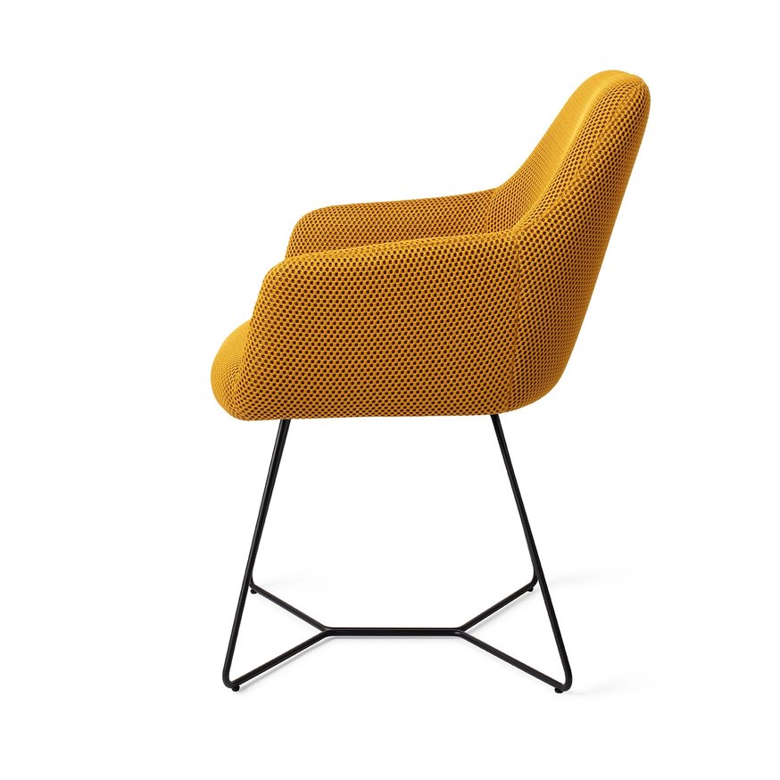 Hiroo Groovy Garam Eetkamerstoel Beehive Black