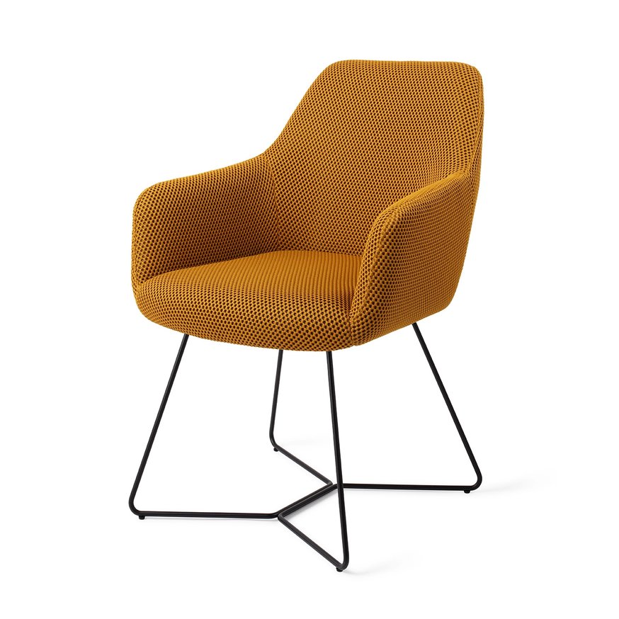 Hiroo Groovy Garam Eetkamerstoel Beehive Black