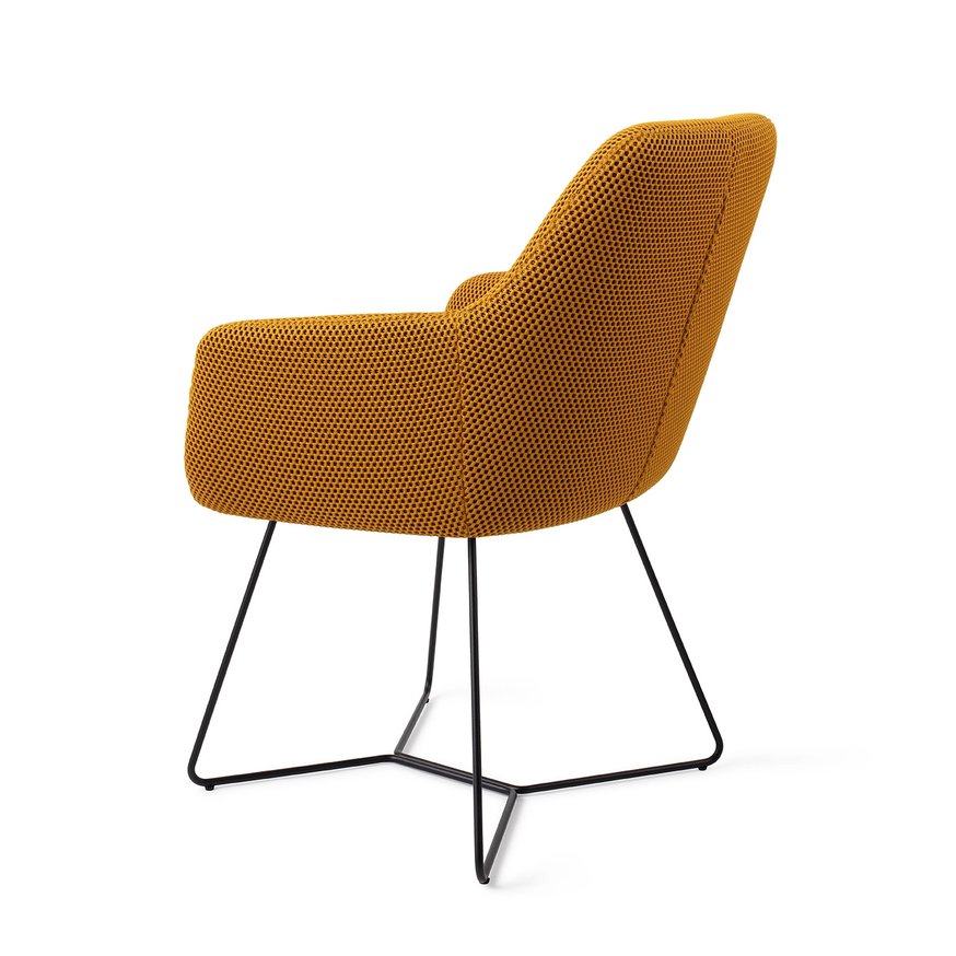 Hiroo Groovy Garam Eetkamerstoel Beehive Black