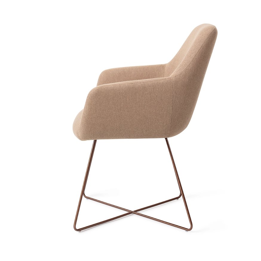 Hiroo Whisper Wheat Eetkamerstoel Cross Rose