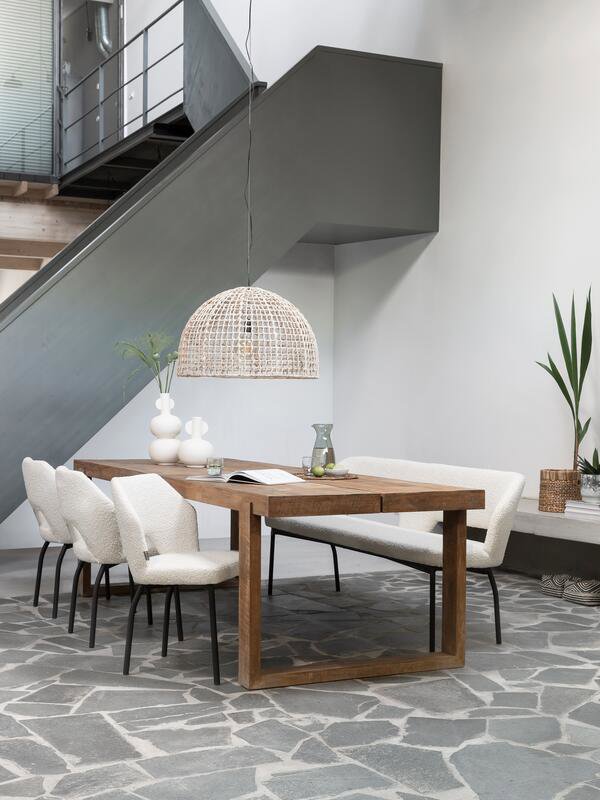 Bloom Eetkamerbank 190 Blouclé Naturel