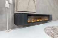 TV-meubel Johnson | Haard 74 inch | Eiken | 2 Deurs | PUUUR
