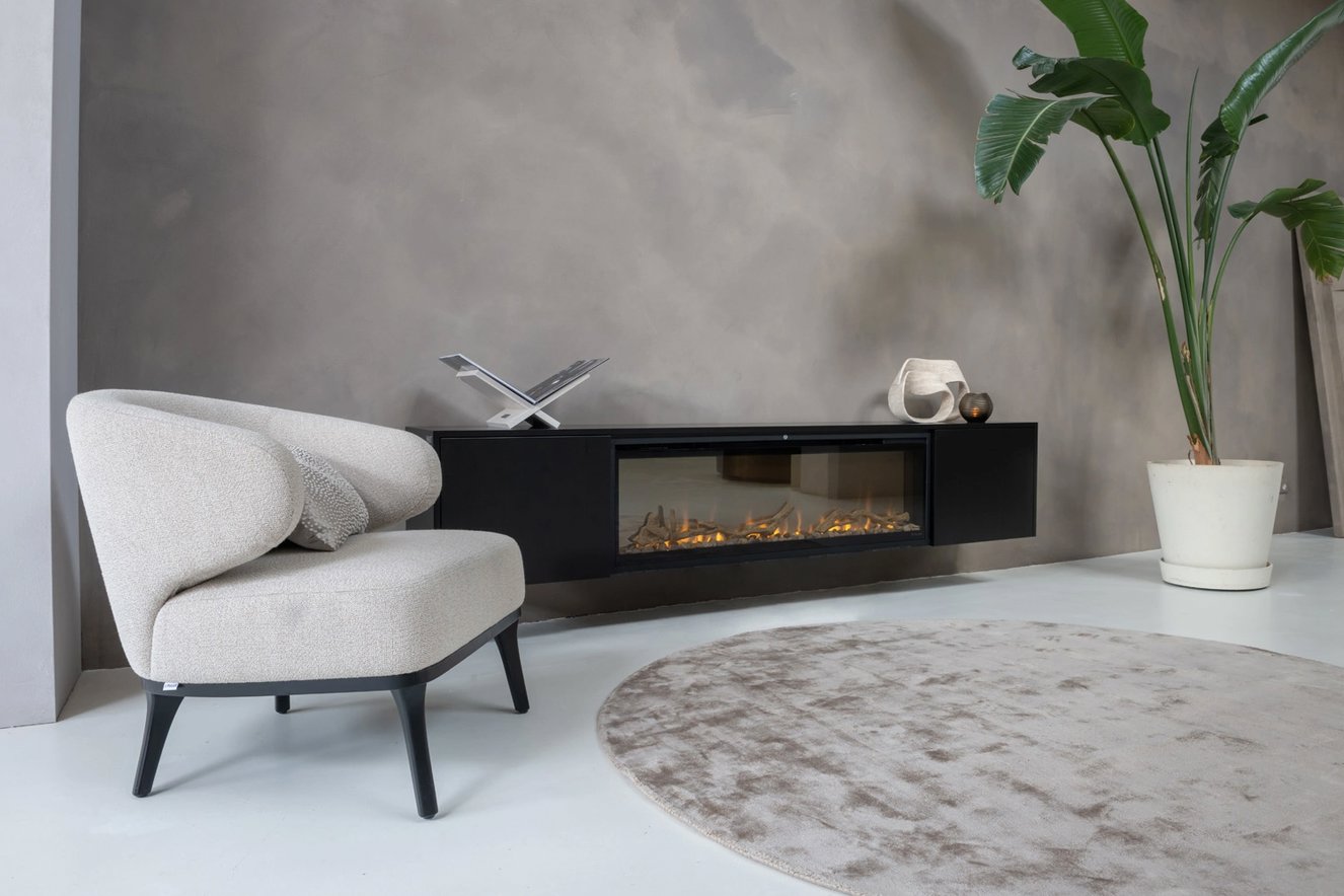 Tv-Meubel	Johnson 2-Deurs Hangend	met	haard 50	inch