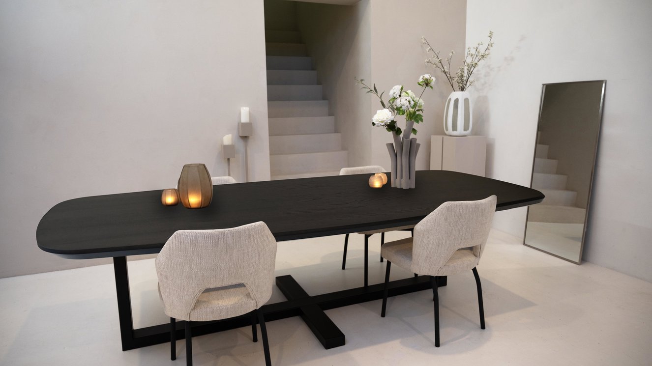 Riviera Eettafel Deens Ovaal Eiken