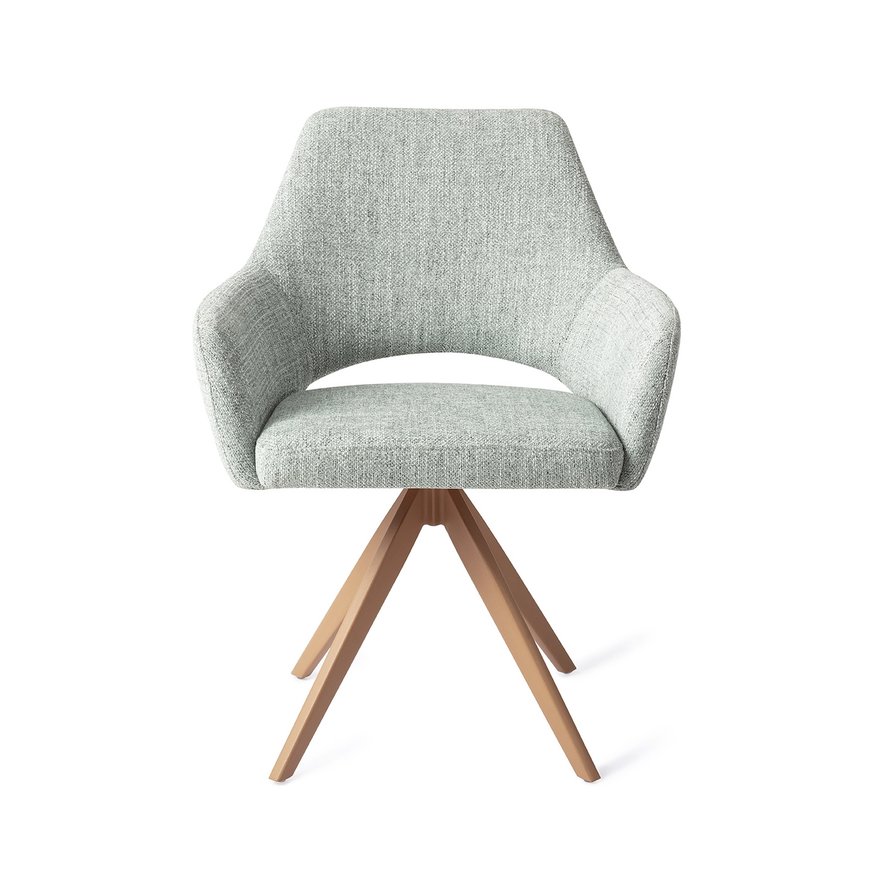 Yanai Soft Sage Eetkamerstoel Turn Peach