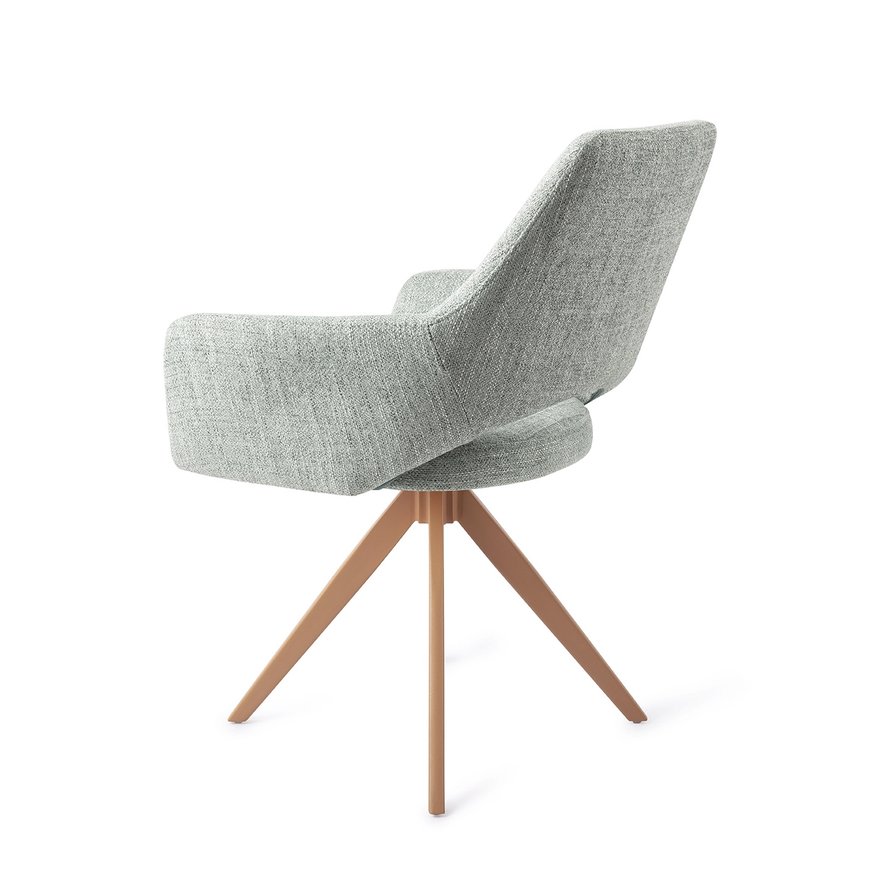 Yanai Soft Sage Eetkamerstoel Turn Peach