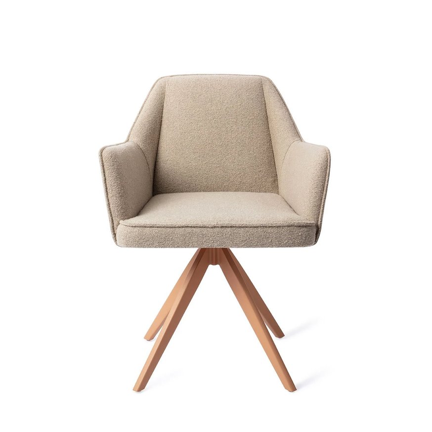 Tome Great Greige Eetkamerstoel Turn Peach