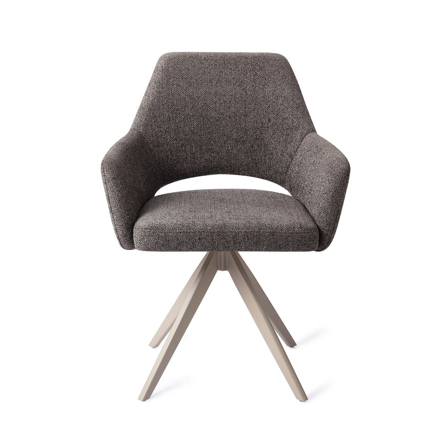 Yanai Amazing Grey Eetkamerstoel Turn Beige