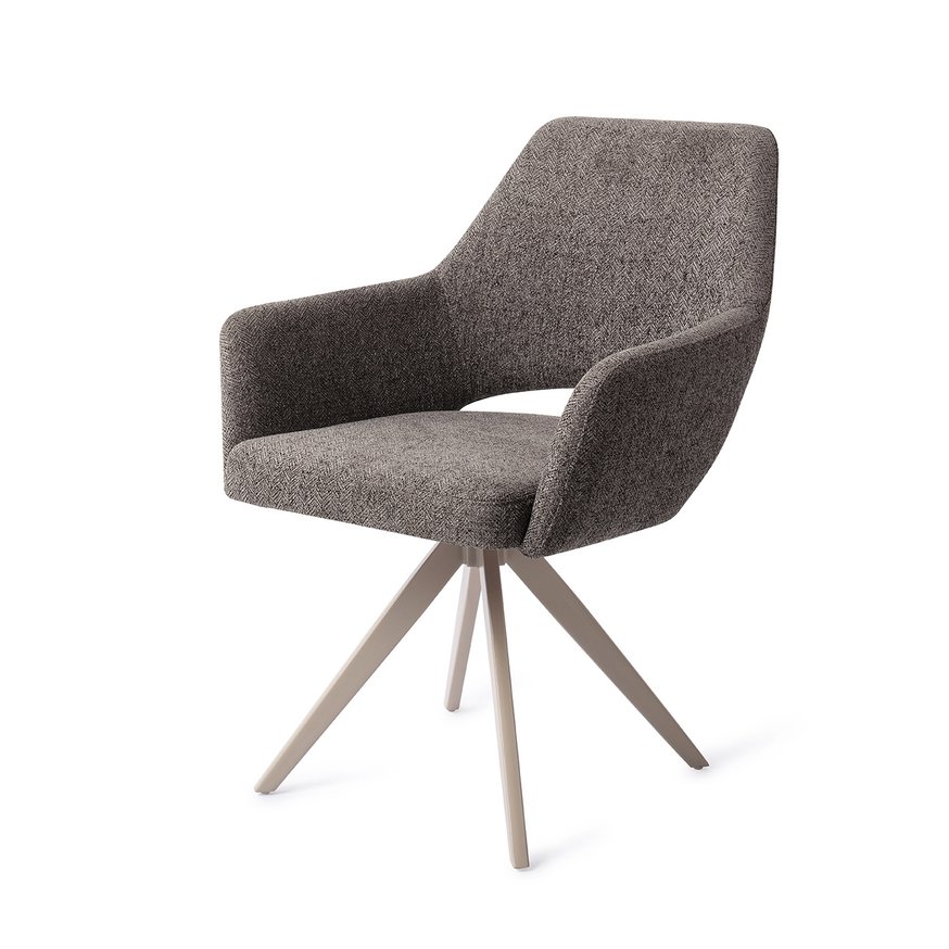Yanai Amazing Grey Eetkamerstoel Turn Beige